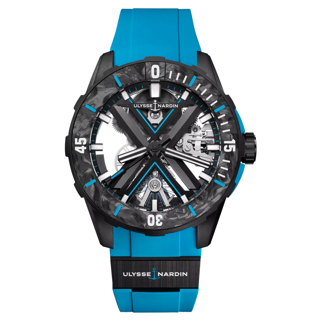Diver X Skeleton Azure 44mm Titanium