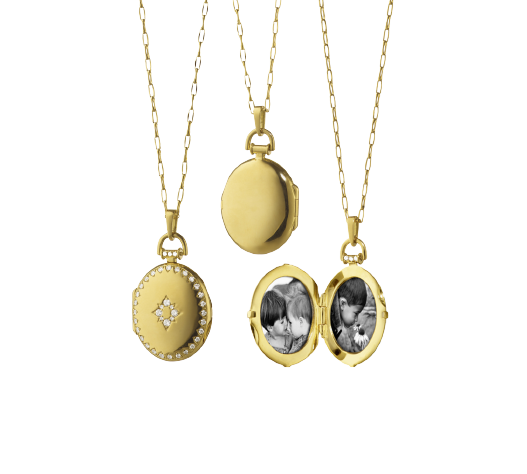 Yellow Gold Petite "SnowFlake"