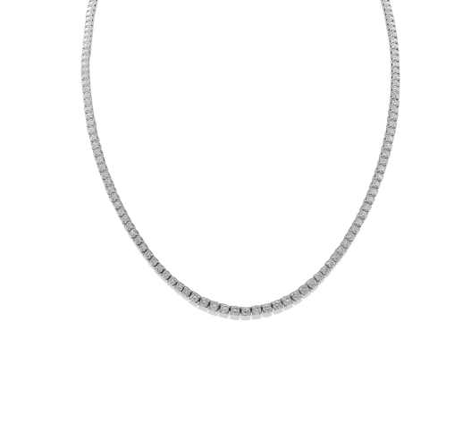 18kt White Gold Diamond Necklace